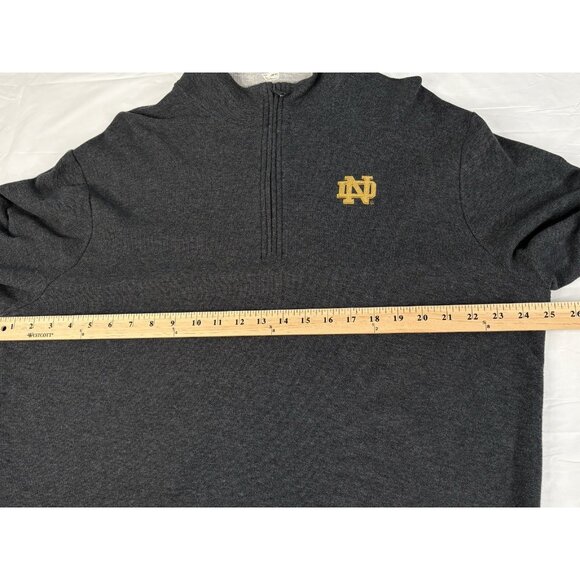 Vineyard Vines Saltwater Pima Cotton ½ Zip Men’s XL Notre Dame Grey Pullover - Picture 12 of 14